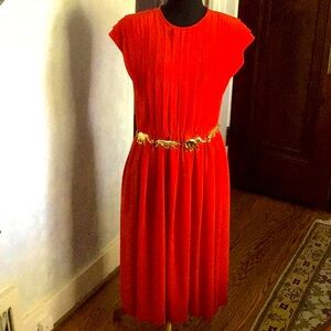 Padded shoulder #silk dress